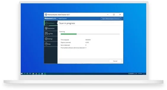Entfernt Adware und unerwünschte Programme