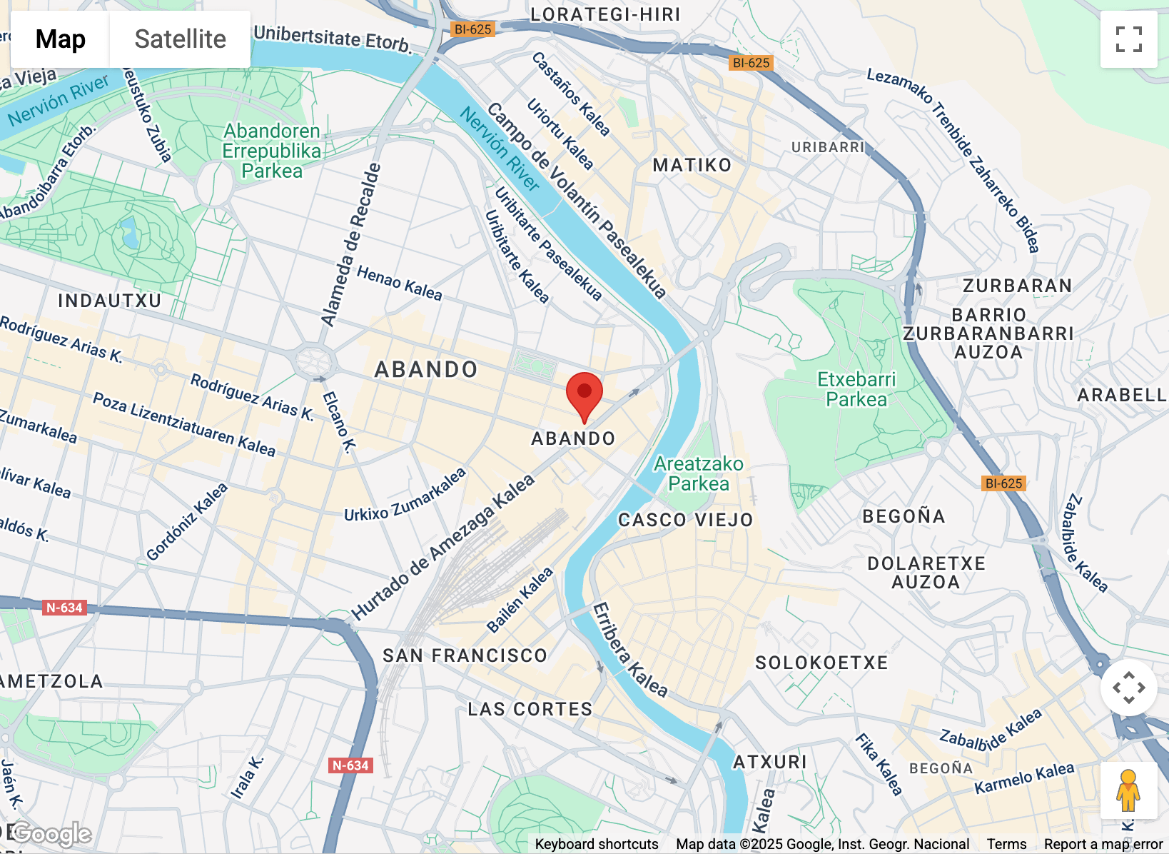 Kartenbild des Malwarebytes in Bilbao, Spanien