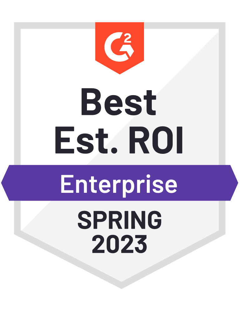 G2 Best ROI for Endpoint Detection and Response Frühjahr 2023