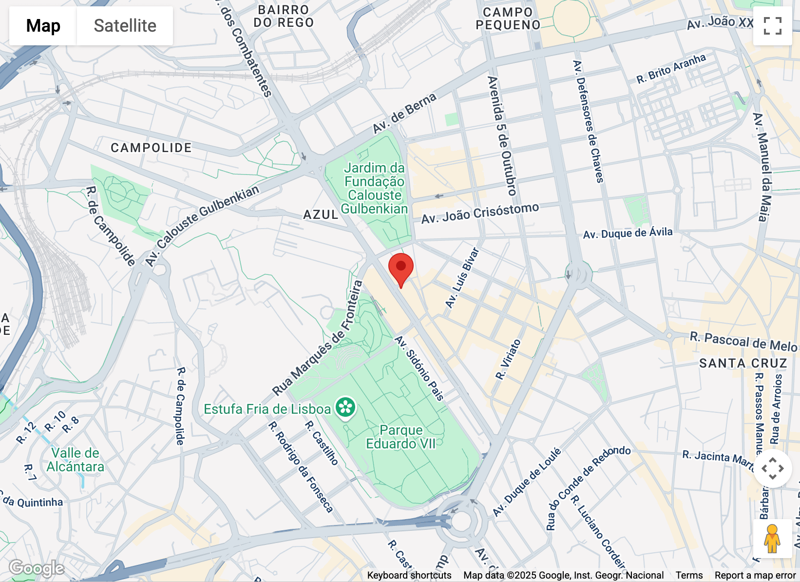 Kartenbild des Malwarebytes in Lissabon, Portugal