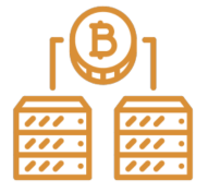 Bösartiges Kryptomining-Symbol