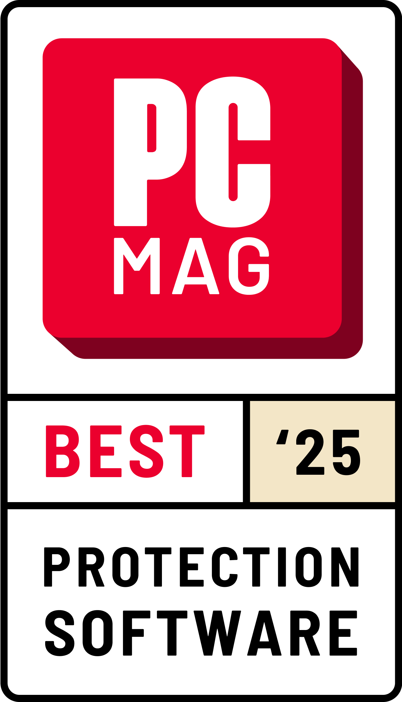 PC MAG Best of 2025 Schutzsoftware-Auszeichnung